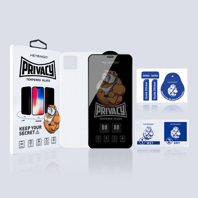 Privacy Tempered Glass Anti Spy Bubble Free Mobile Glass Screen Protector For Iphone 14