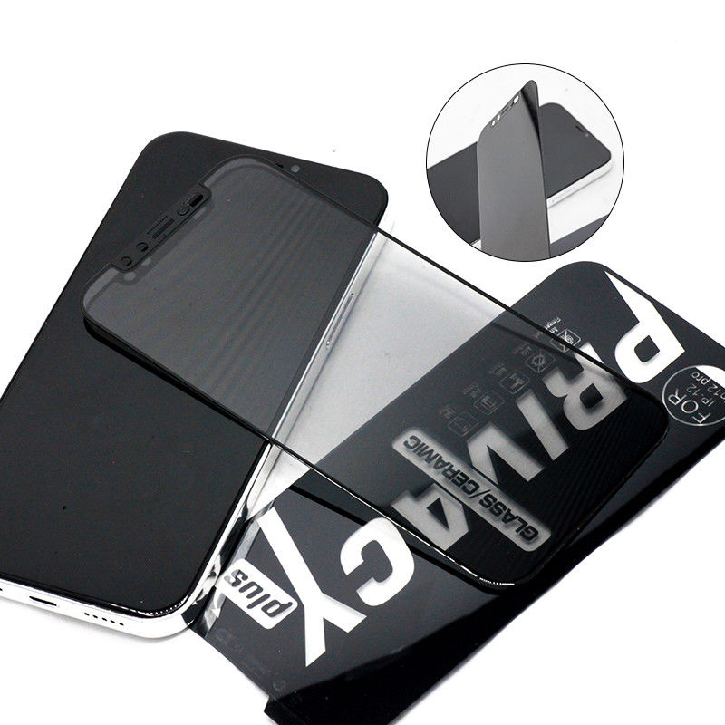 Mobile Phone Anti Spy Privacy Tempered Glass Screen Protector For Iphone 12 12 Pro Max