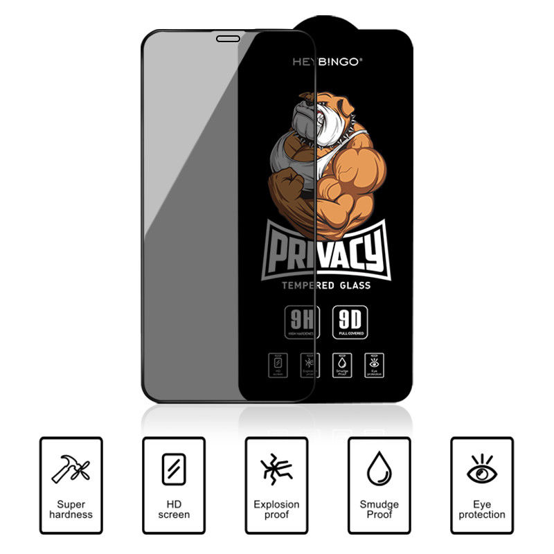 Anti Glare Asahi Glass Privacy 13 Pro Max Tempered Screen Protector For Iphone Apple