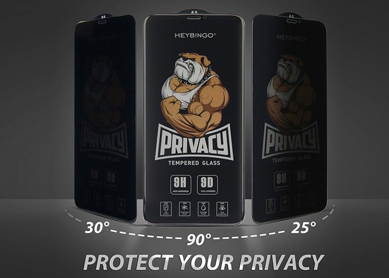 Privacy Tempered Glass Anti Spy Bubble Free Mobile Glass Screen Protector For Iphone 14
